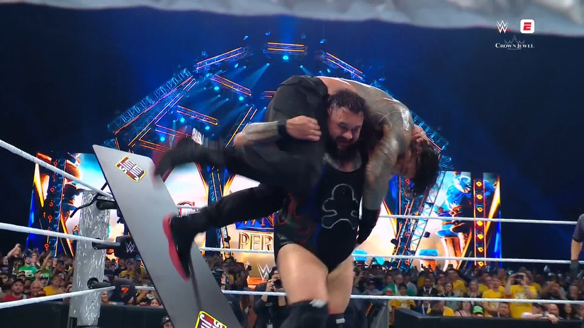 This is OUT OF CONTROL!! 😱 Stream WWE Crown Jewel on the ESPN app:
