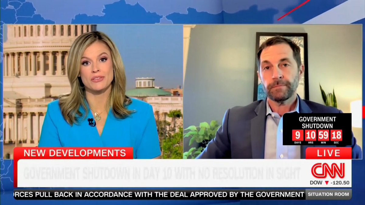 CNN: "How much credit does President Trump deserve for this [Gaza peace deal]?" Jason Crow: "I don't trust Donald Trump." CNN: "You may not trust Trump, but what has been achieved here so far is something that was not achieved by Biden." Crow: *Flips*