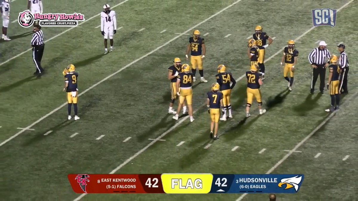 HAIL HUDSONVILLE! Unbelievable finish in the OK Red! Check out the final play of the Hudsonville vs. East Kentwood game — a Hail Mary AND a 30-yard extra point to win it! 😱 Sean Baligian and Grant Perry on the call for this instant classic! 🎙🏈 Hudsonville Football Delivered by Hungry Howie's 🍕