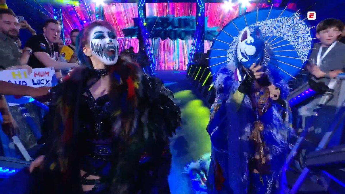 The Kabuki Warriors take on Rhea Ripley and IYO SKY RIGHT NOW! 👊 Watch live on the ESPN app: