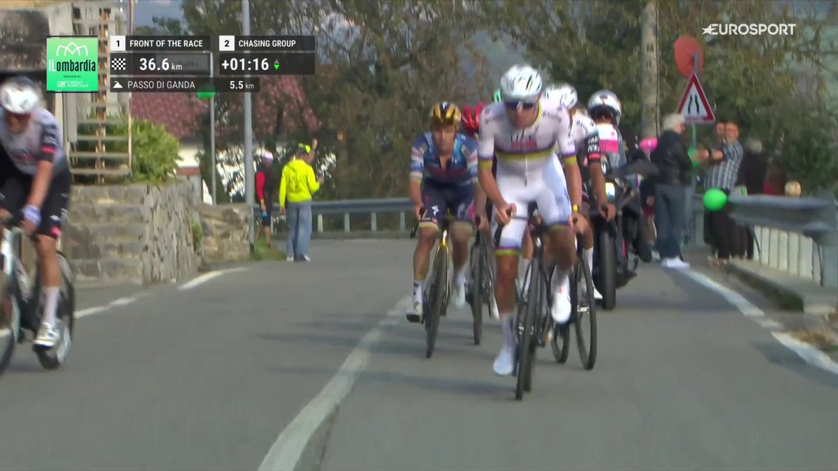 🌈 𝐓𝐞𝐫𝐫𝐢𝐭𝐨𝐫𝐢𝐨 𝐏𝐨𝐠𝐚𝐜𝐚𝐫. El campeón del mundo vuelve a demostrar que nadie está a su alcance. #ILombardia