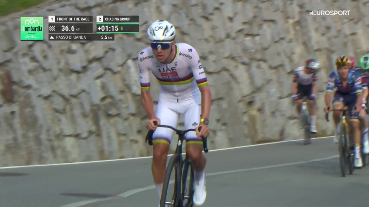 UH LA LA LA LA LA! 🚀🚀🚀 Pogacar parte alla caccia del suo quinto Lombardia di seguito! ⚡️ #Pogacar #Ciclismo #cycling #IlLombardia