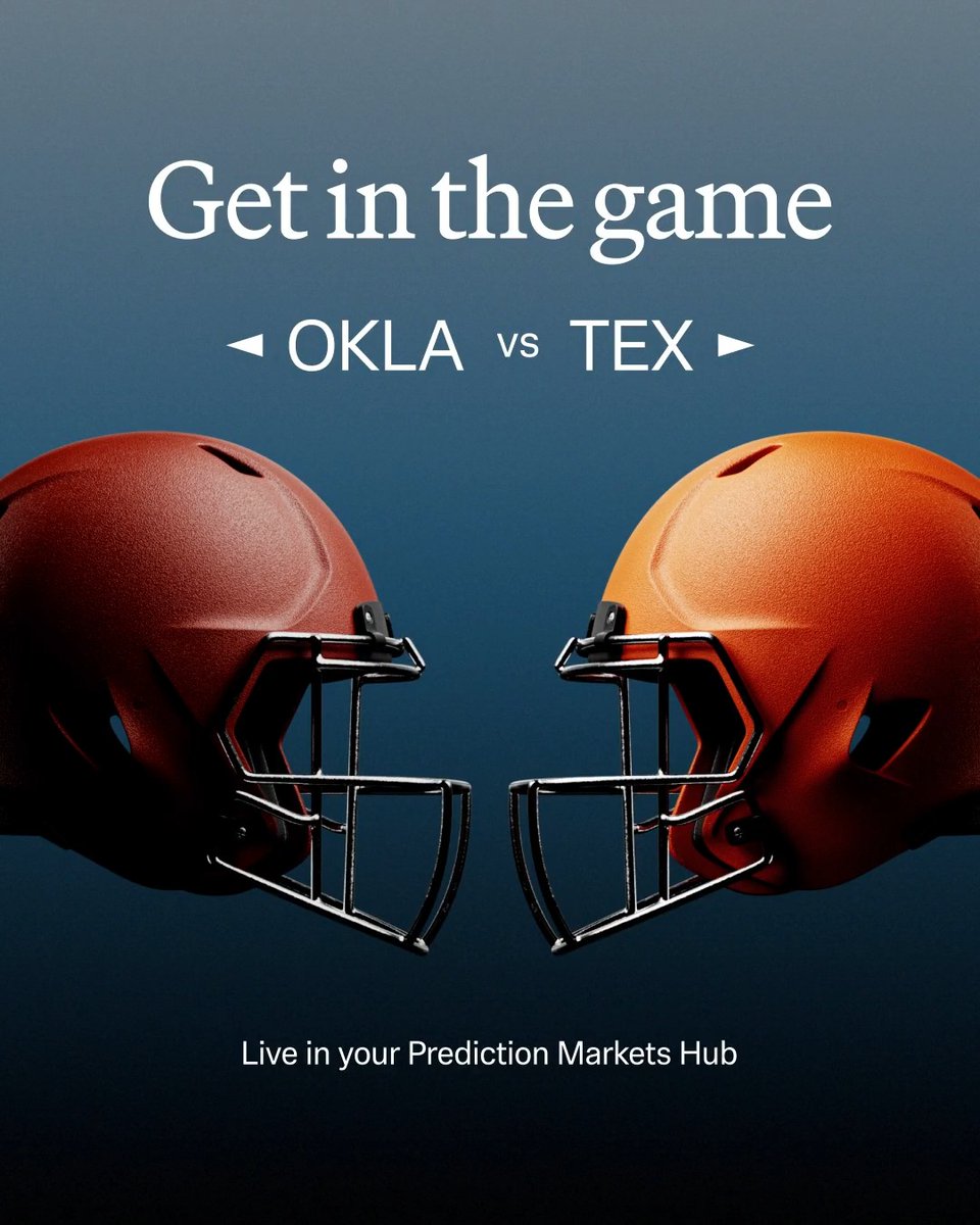 One of college footballโs biggest rivalries is here. Trade contracts on the Red River Showdown: Oklahoma vs. Texas. ๐