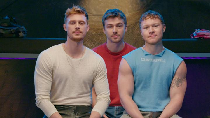 Happy National Coming Out Day from the boys of BOOTS -- Miles Heizer, Max Parker, and Angus O'Brien!