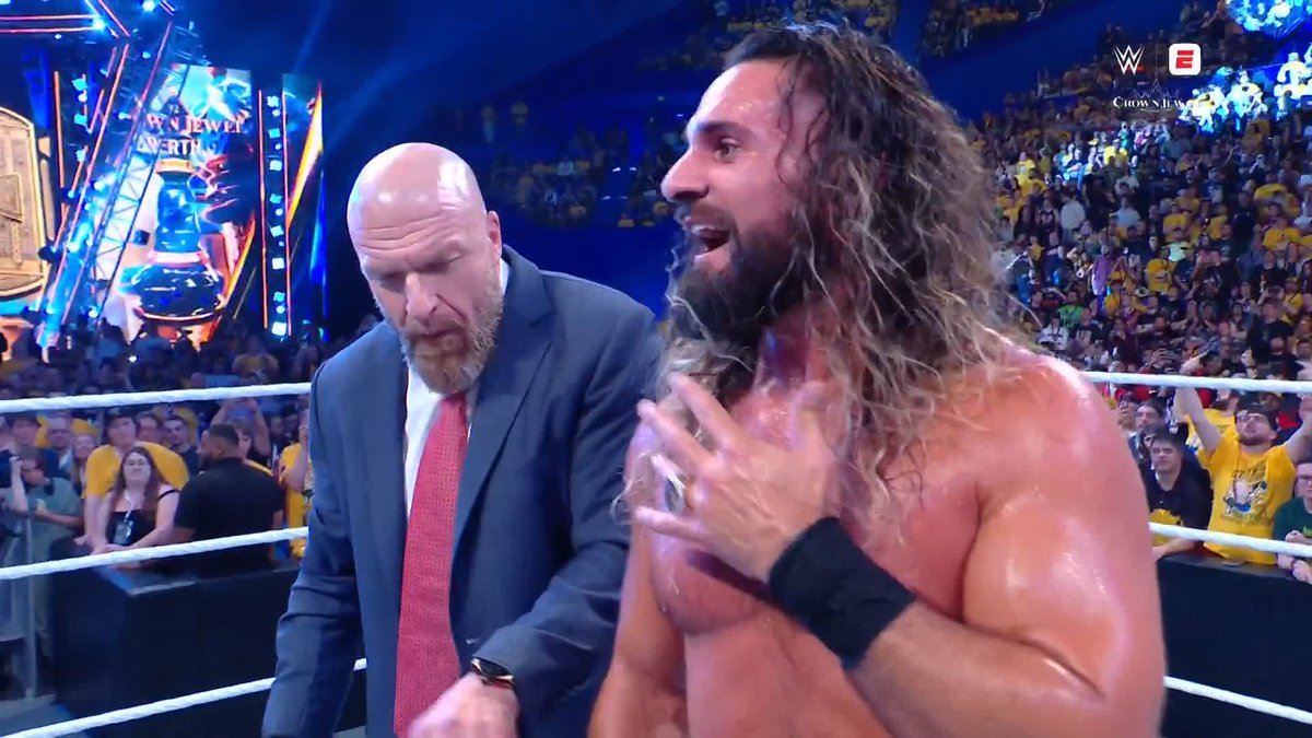 .Seth Rollins has defeated Cody Rhodes and couldn't be happier...
