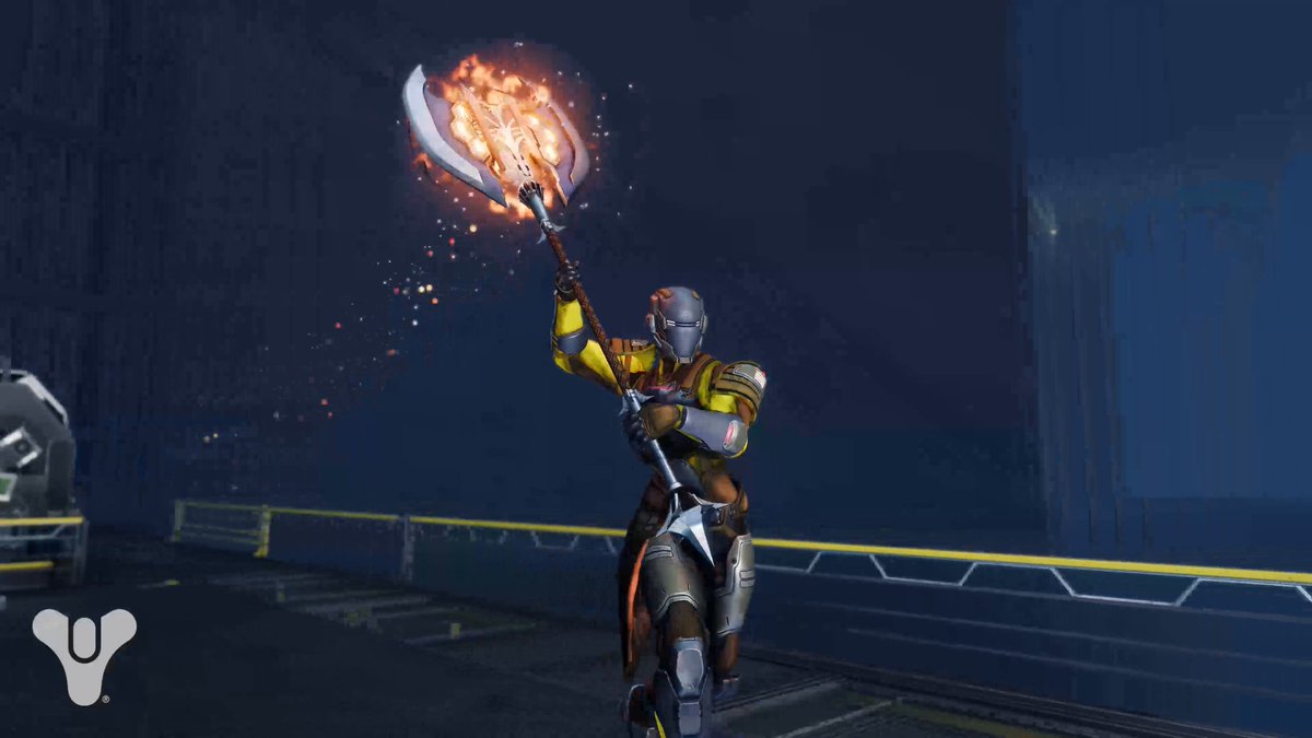 Nanites, Guardian. Unleash a swarm of Quicksilver nanites with the new Exotic Wolfsbane Axe. Available as part of Exotic Mission: Heliostat.