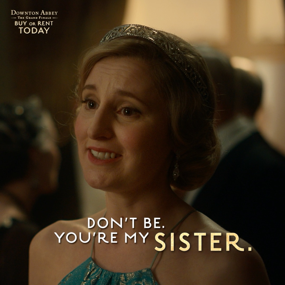 It’s time to say goodbye to the Crawley sisters. See their final chapter unfold – Downton Abbey: The Grand Finale is available to Watch at Home Now.