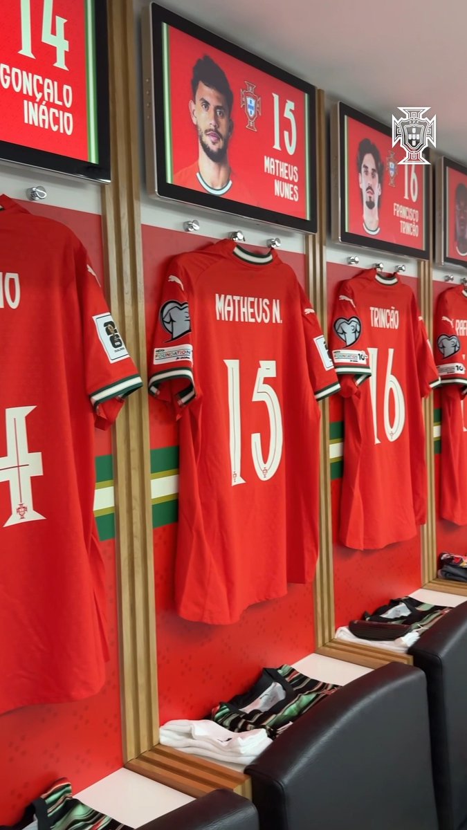 As cores para o #PORIRL ❤️🔥🇵🇹 #FazHistória | #PORIRL #WCQ