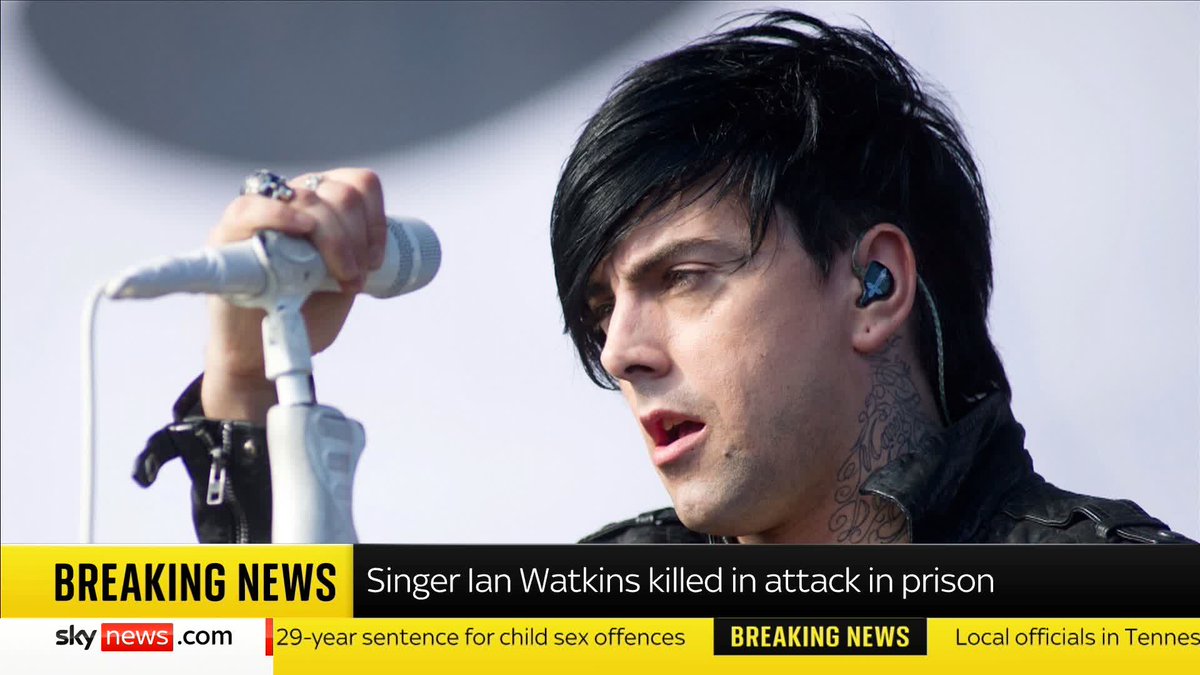 BREAKING: Lostprophets singer Ian Watkins has been fatally stabbed in prison. Sky's Alice Porter shares the latest. 🔗 📺 Sky 501 and YouTube