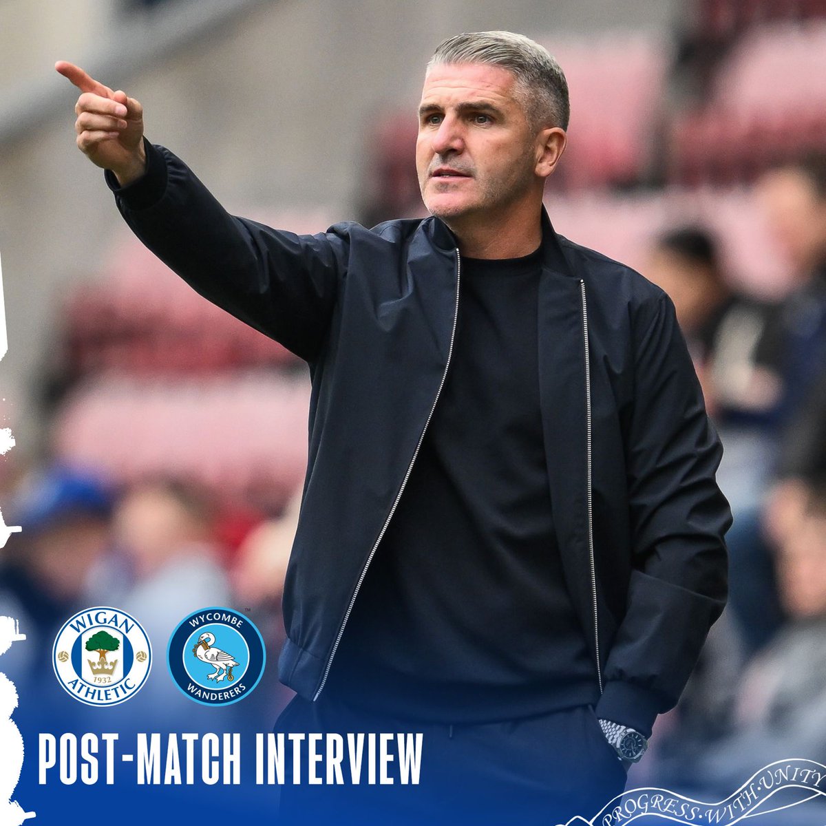 Ryan Lowe reacts to the defeat against Wycombe Wanderers. #wafc 🔵⚪️