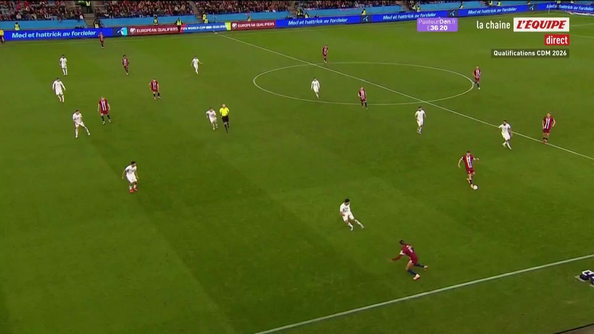 12e but en six matches pour Haaland avec la Norvège, et les Norvégiens se baladent contre Israël Suivez le match en direct sur la chaine L'Équipe #lequipeFOOT