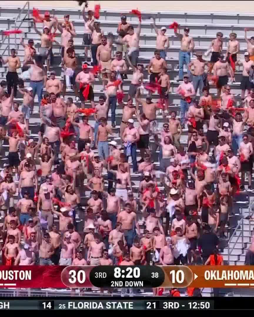 Impromptu White Out at Oklahoma State.