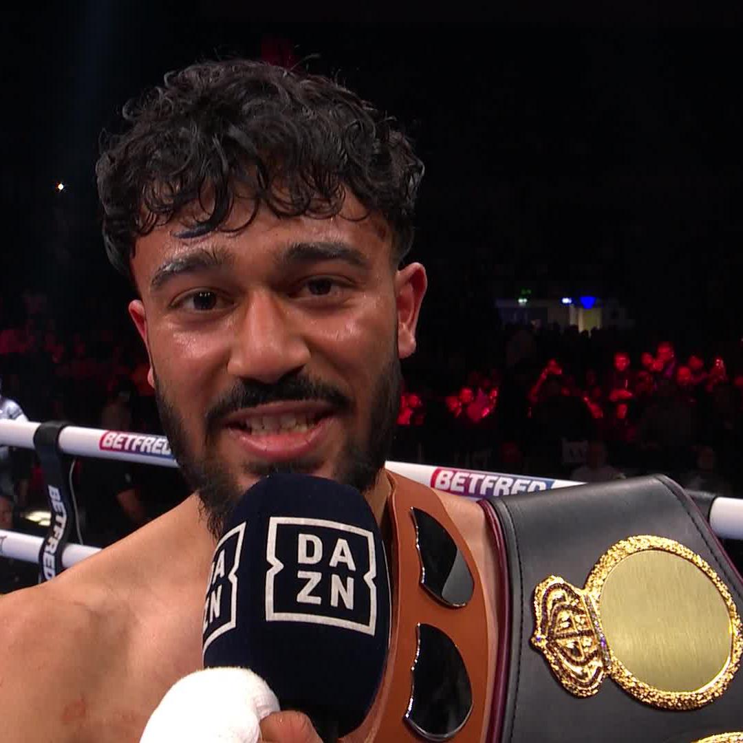 "You lot listen... boxing's next superstar has arrived" 🎤 Hamza Uddin #AllenMakhmudov | Live NOW on DAZN