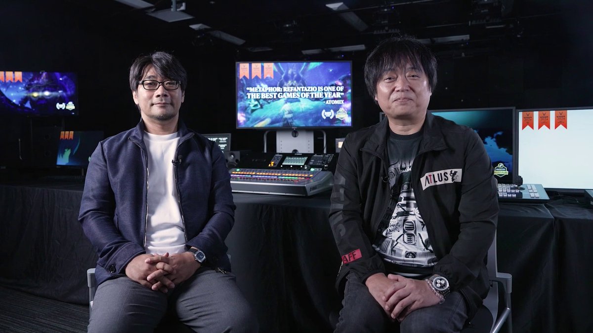 Commemorate Metaphor: ReFantazio's 1-year anniversary milestone with this special message from Director Katsura Hashino & Character Designer Shigenori Soejima! ❤️ Enter the Signed Poster Promotion in the comments below for the chance to win a signed anniversary poster ⬇️