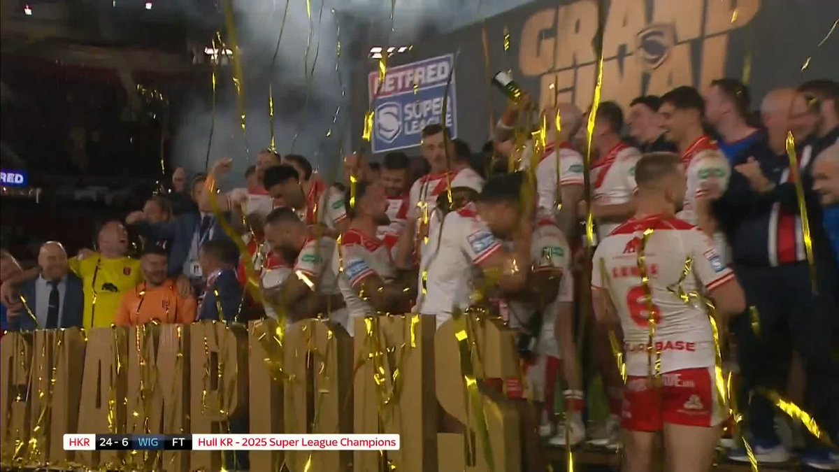 Your 2025 Super League Champions: Hull KR 🎊🏆