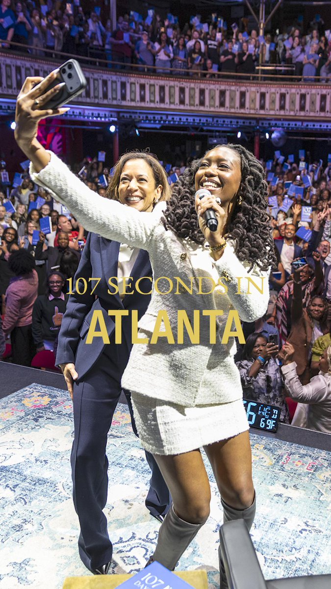Every time I’m in Atlanta, I’m reminded of what this city stands for — showing up, speaking out, and pushing for progress. Thank you, Lynae Vanee, for bringing that same spirit to the 107 Days tour and for such a thoughtful conversation.