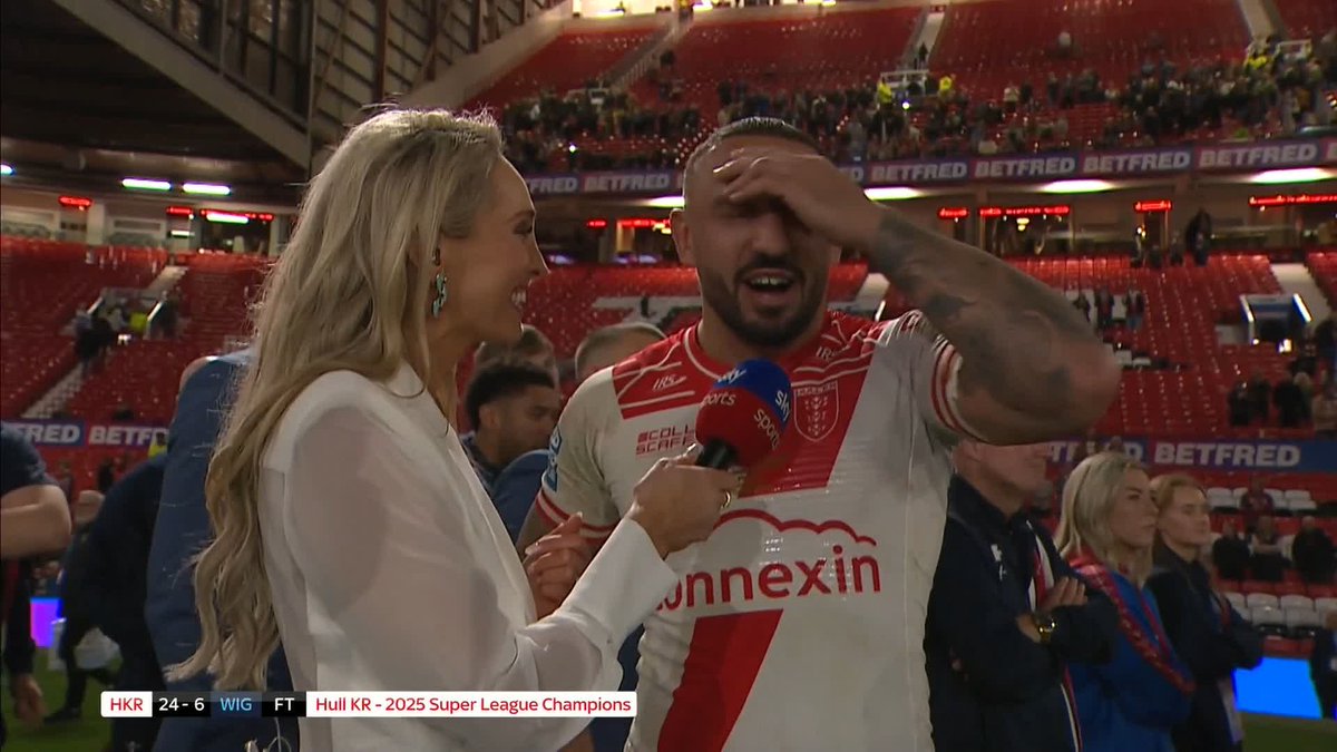 "I can't stop crying, I dreamt of this as a five-year-old" 💭 Hull KR captain Elliot Minchella's reaction to winning the treble 🥺🏆