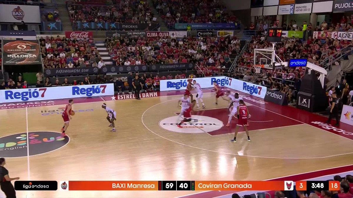 hbshdhhefjknjhasdf 😱😱😱😱😱😱😱 ¡QUÉ BESTIALIDAD! ¡QUÉ BARBARIDAD! ¡QUÉ LOCURA! ¡KAODIRICHI AKOBUNDU HA TOCADO EL TECHO DEL NOU CONGOST PARA REVENTAR EL ARO! 🤯 📺 DAZN España | BAXI Manresa | #LigaEndesa