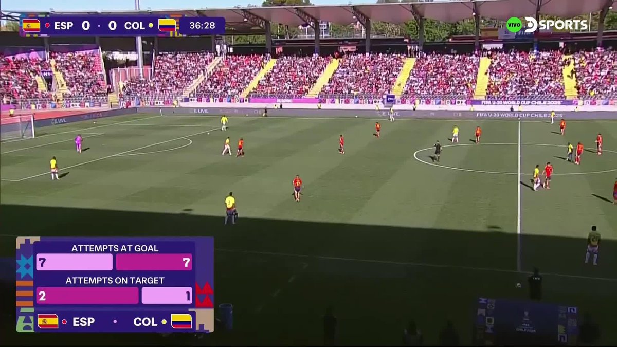 🇨🇴 GOOOL de Neyser Villarreal. Asistencia de Jordan Barrera. 1-0 gana Colombia ante España 🇪🇸, al 37’