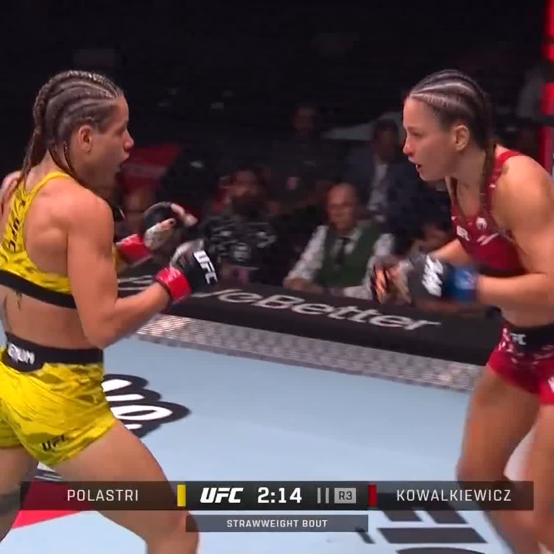 Julia Polastri 🇧🇷 s’impose par TKO au 3eme round #UFCRio