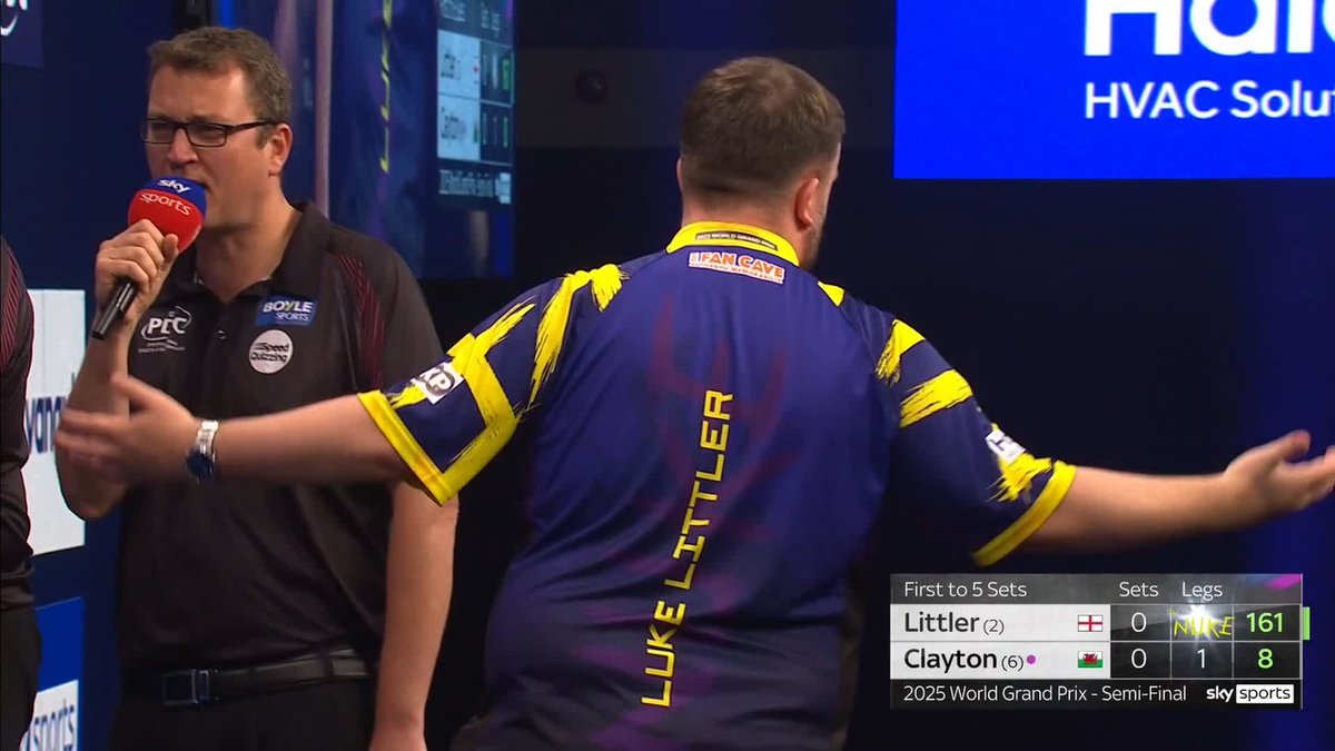 RIDICULOUS! Littler takes out 161 😍
