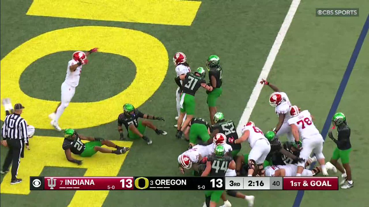 Roman Hemby gets his 2nd TD of the day 🔥 Indiana Football up, 20-13. 📺: CBS