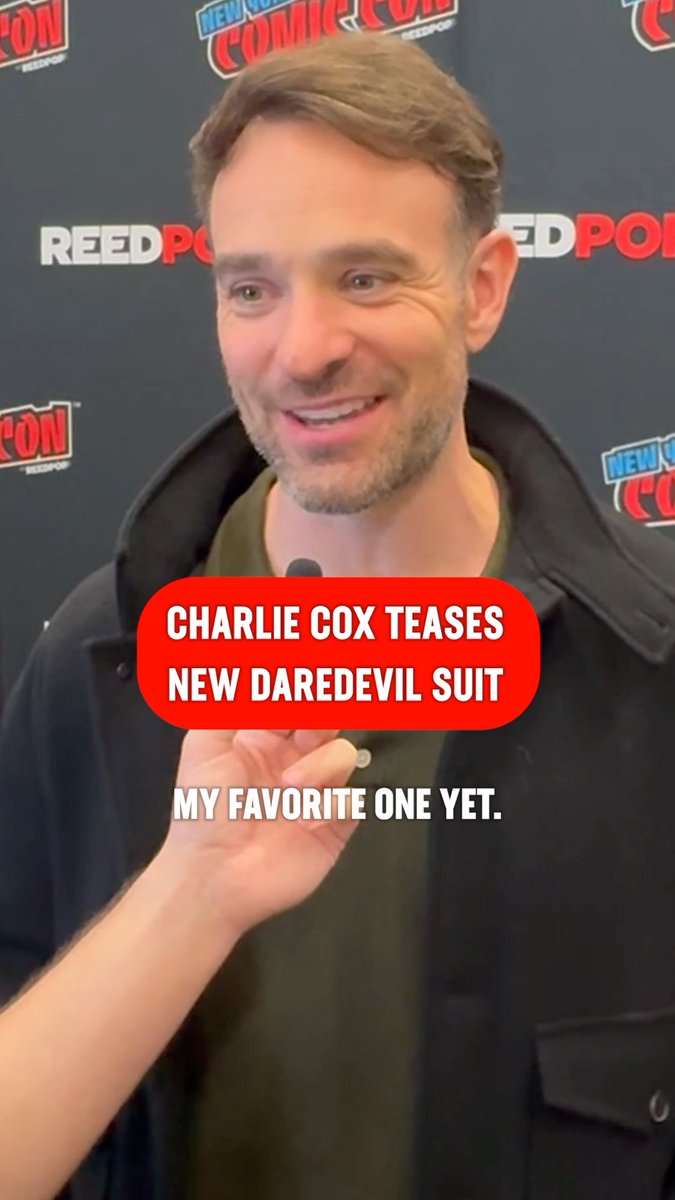 Charlie Cox teases he gets to wear his favorite #Daredevil suit in #DaredevilBornAgain: Season 2.