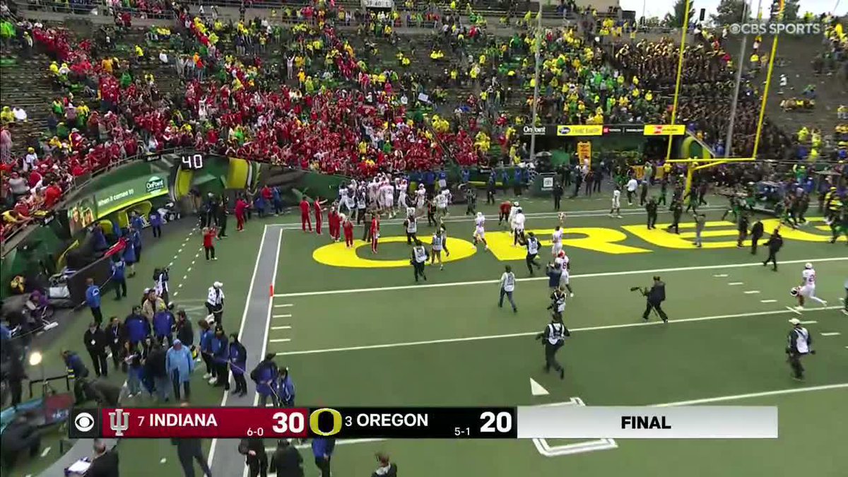 Oregon drops a touchdown at the buzzer… The Over/Under was 51.5