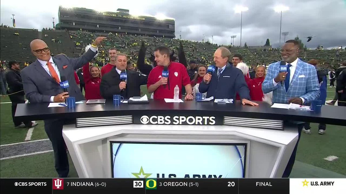 "They couldn't really get much done at all. It was almost like we had broken their will a little bit on that side of the ball." -- Indiana Football's Curt Cignetti after taking down No. 3 Oregon