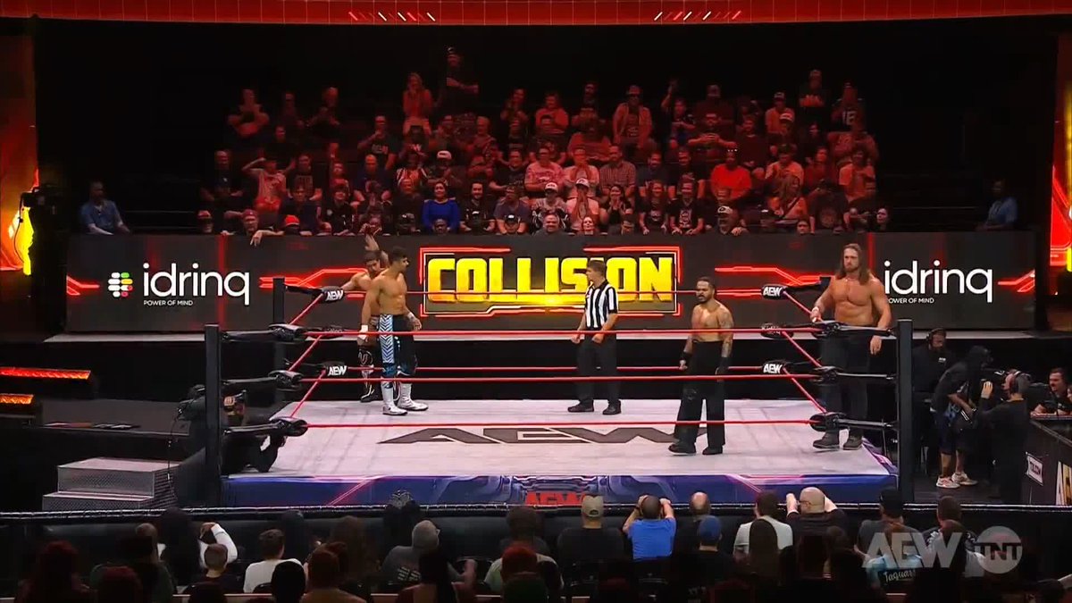 .Anthony Bowens + ''Platinum'' Max Caster are both trying to start this match! Watch #AEWCollision on TNT & HBO Max
