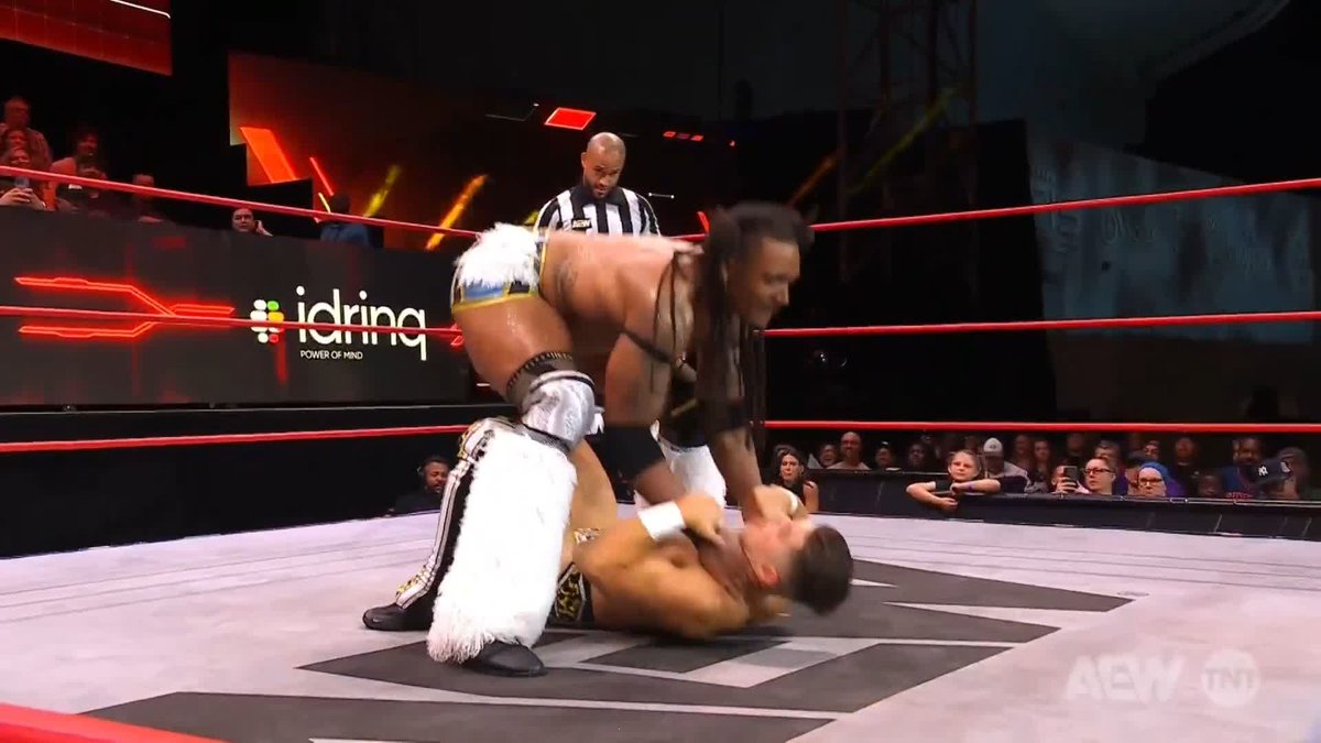 .Mason Madden finds himself in the middle again! Watch #AEWCollision on TNT &amp; HBO Max