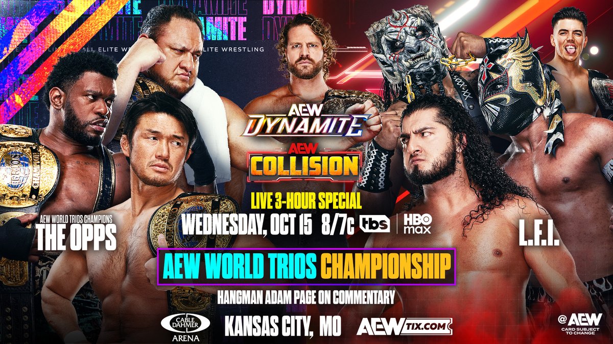 Katsuyori Shibata cut a promo on RUSH via his phone's Google Translate. 😂 THE OPPS VS LFI FOR THE AEW WORLD TRIOS TITLES ON WEDNESDAY.