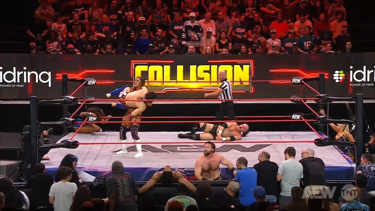 .@MeganBayne takes out JetSpeed! Watch #AEWCollision on TNT & HBO Max