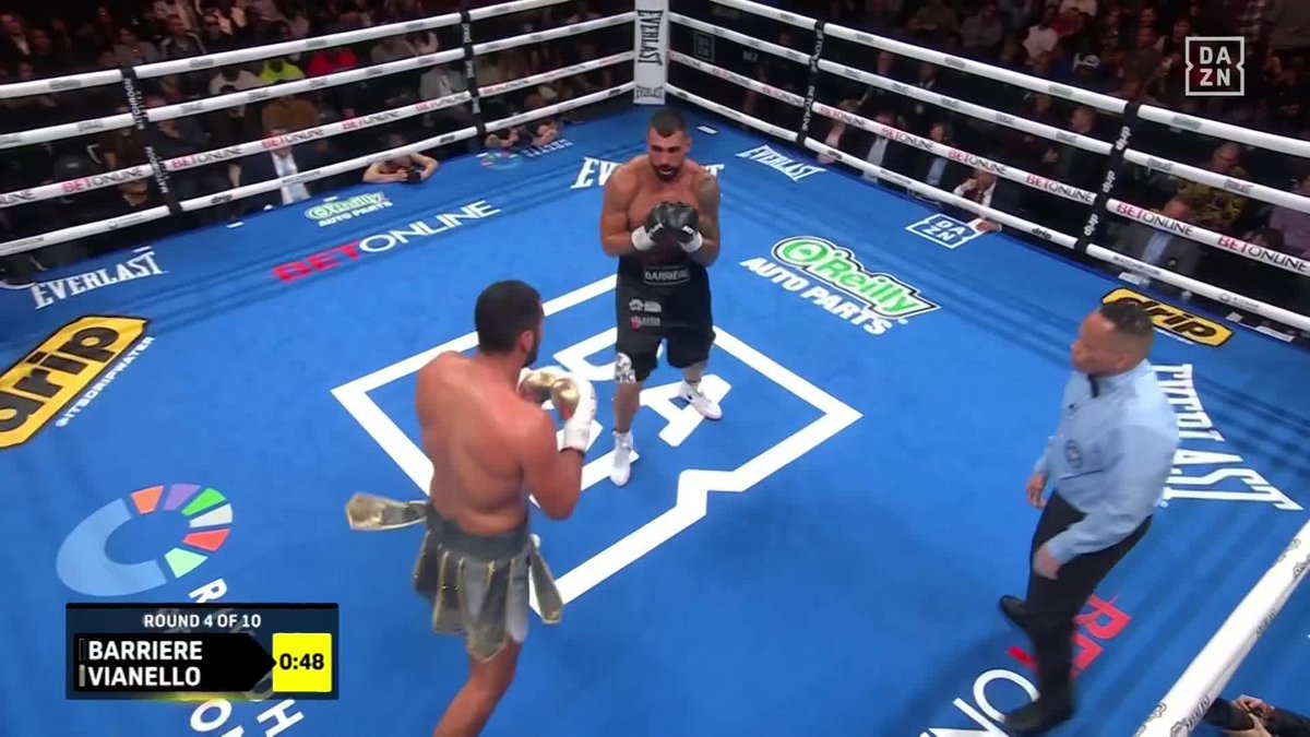 DOWN GOES ALEXIS BARREIRE!!! 😱😱 #EnnisLima | Live NOW on DAZN