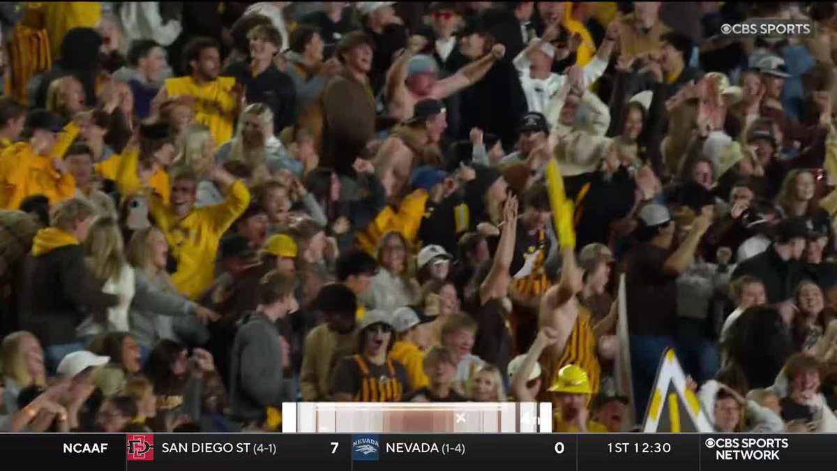 San Jose State led 28-14 with just over 10 minutes left in the 4th Quarter WYOMING STORMED BACK