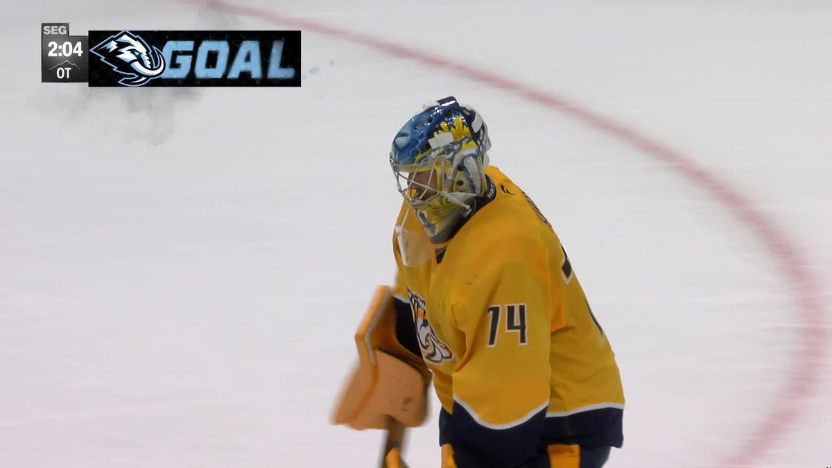 Dylan Guenther wins it in OT for Utah with some sweet hands 🤧🚨