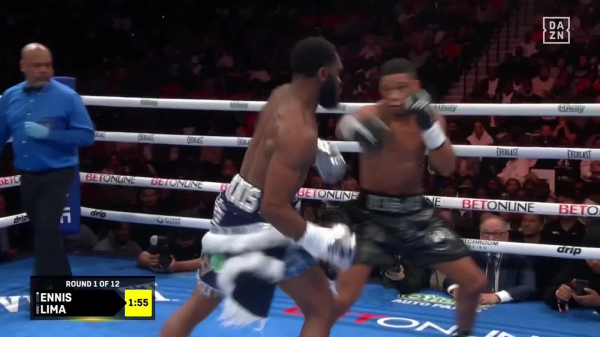 ‘Boots’ Ennis DROPS Uisma Lima in Round 1!! 😱 #EnnisLima | Live NOW on DAZN