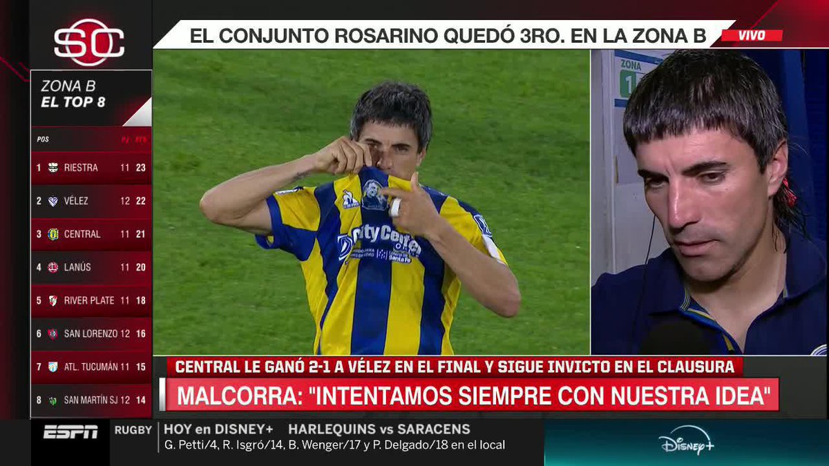 "MIGUEL FUE COMO UN PADRE, EL FUE EL QUE NOS POTENCIÓ, EL QUE NOS HIZO SALIR CAMPEONES". Nacho Malcorra y sus hermosas palabras para Miguelo Russo, luego de marcar el agónico gol del triunfo Canalla en Liniers. 📺 #SportsCenter | #DisneyPlus Plan Premium