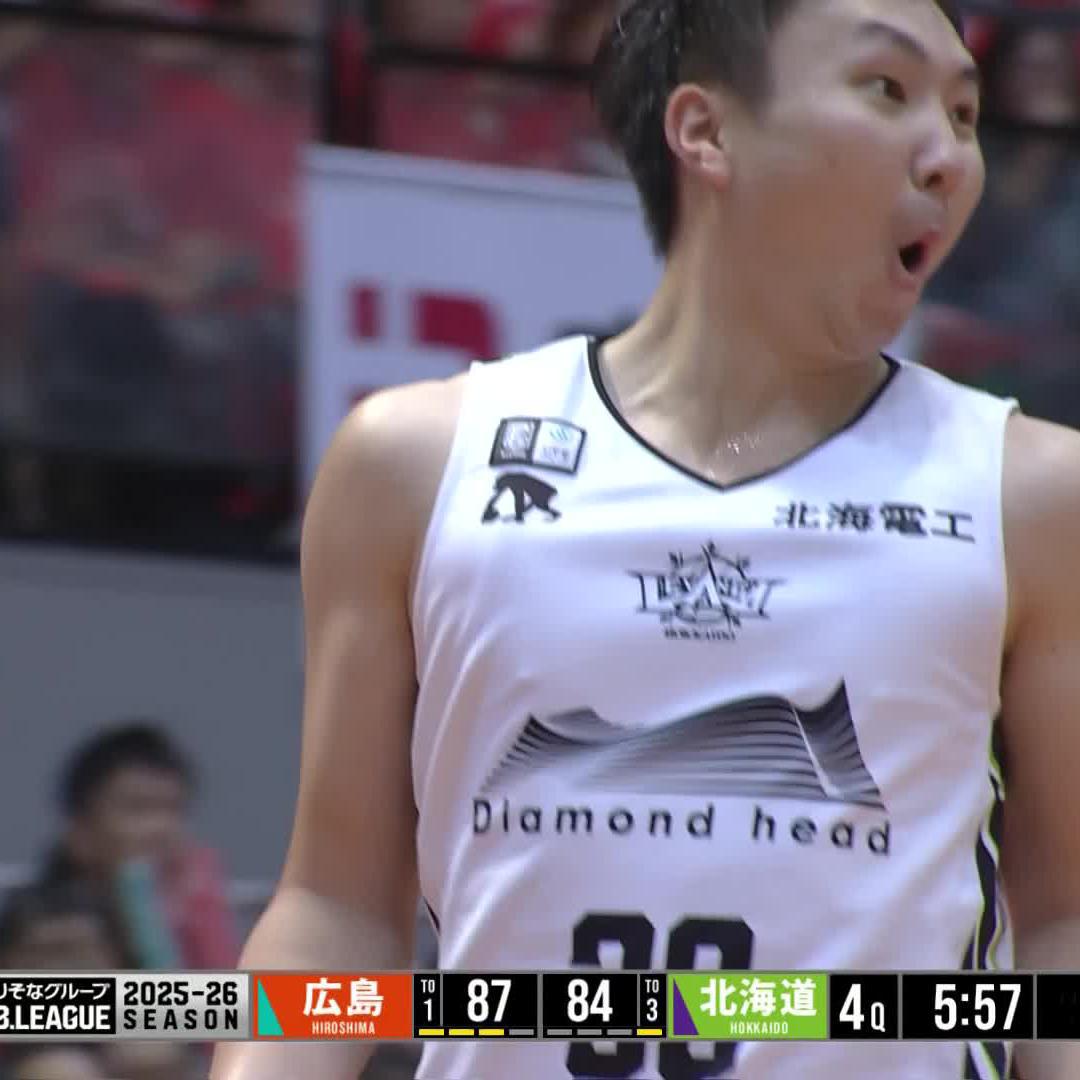 アンビリバボー #富永啓生 ・・・🥶🥶🥶 レバンガ北海道 #Bリーグ #りそなグループ