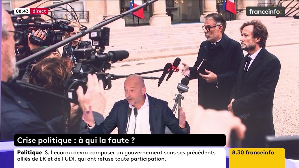 🔴 Crise politique ➡️ "J'appelle la classe politique à se ressaisir. (...) On a le sentiment que la classe politique est aspirée par des exercices de communication au quotidien, sans vision de long terme", cingle Thierry Beaudet.