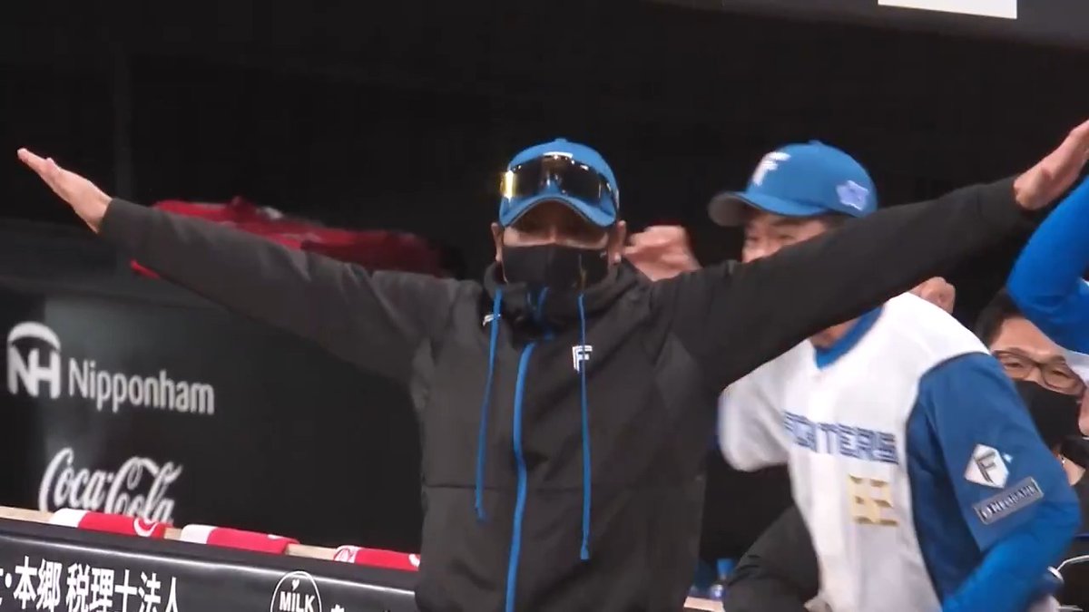 頼れる優しき大男の一打👏 北海道日本ハム レイエス 選手の逆転となる2点タイムリーヒット✨ 👇ライブ配信はこちら