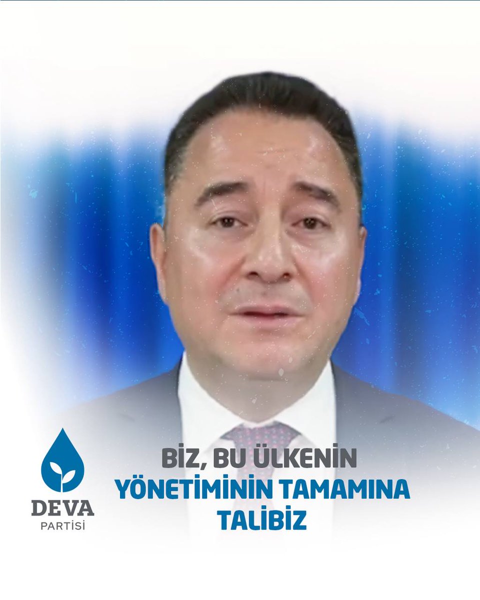 Ali Babacan: "Biz, bu ülkenin yönetiminin tamamına talibiz."
