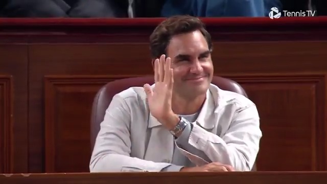 👋 Roger Federer The two-time master of Shanghai watches the 2025 Rolex Shanghai Masters final 🤩 #RolexShanghaiMasters