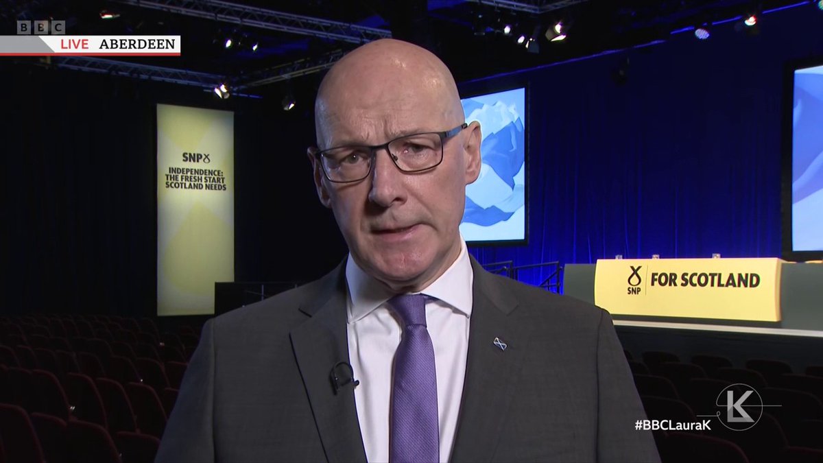 “People would accuse me of being a hypocrite if I hadn’t set out my view about how peace could be achieved” Scottish FM John Swinney defends raising recognition of a Palestinian state at a vigil for those killed in the Manchester attack #BBCLauraK