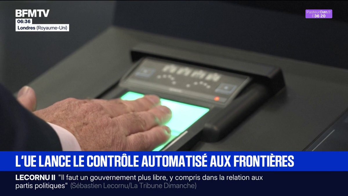 🚨ALERTE INFO L’UE lance le contrôle automatisé aux frontières de l’espace Schengen : scan de la pièce d’identité, relevé des empreintes digitales et des données biométriques. Une étape avant l’identité numérique et le renforcement du contrôle continu..