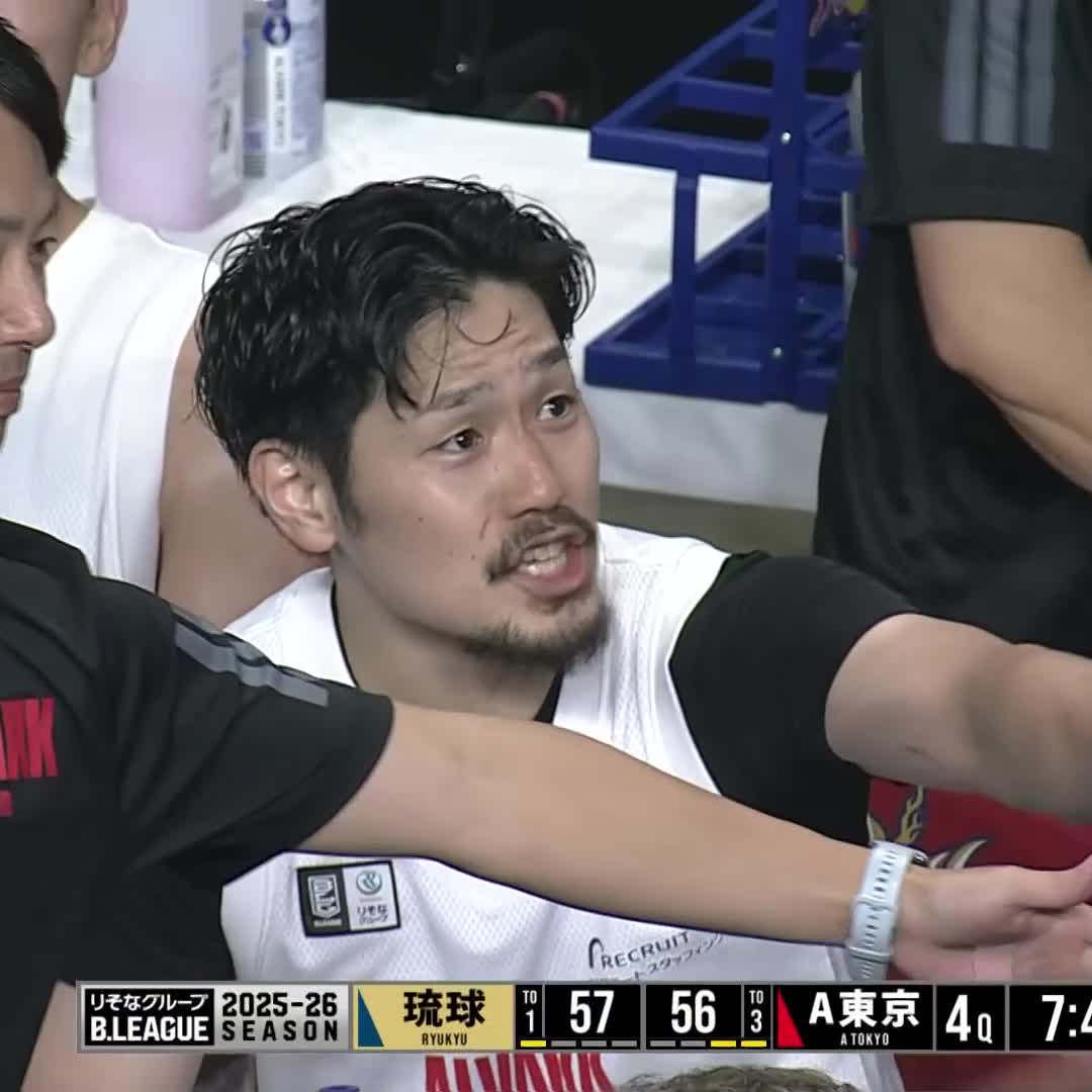 福澤晃平が冷静にリングを射抜く🏹 連続スリーで1点差に詰め寄る！！ 福澤 晃平/Kohei Fukuzawa 📲バスケットLIVE配信 #アルバルク東京 #GRITUP #Bリーグ