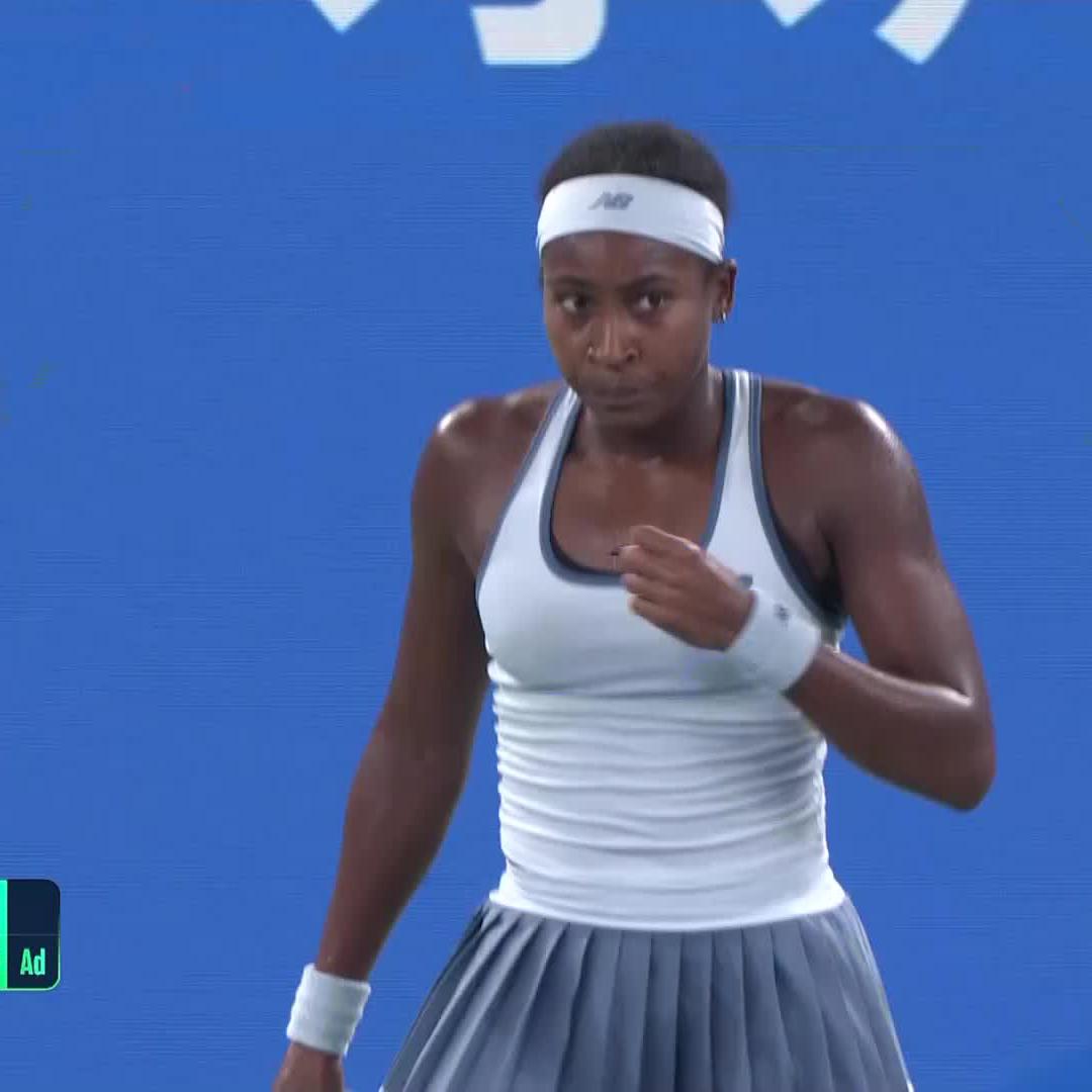 First set Coco Gauff 💪 The No. 3 seed takes the opener 6-4 against Pegula. #WuhanOpen