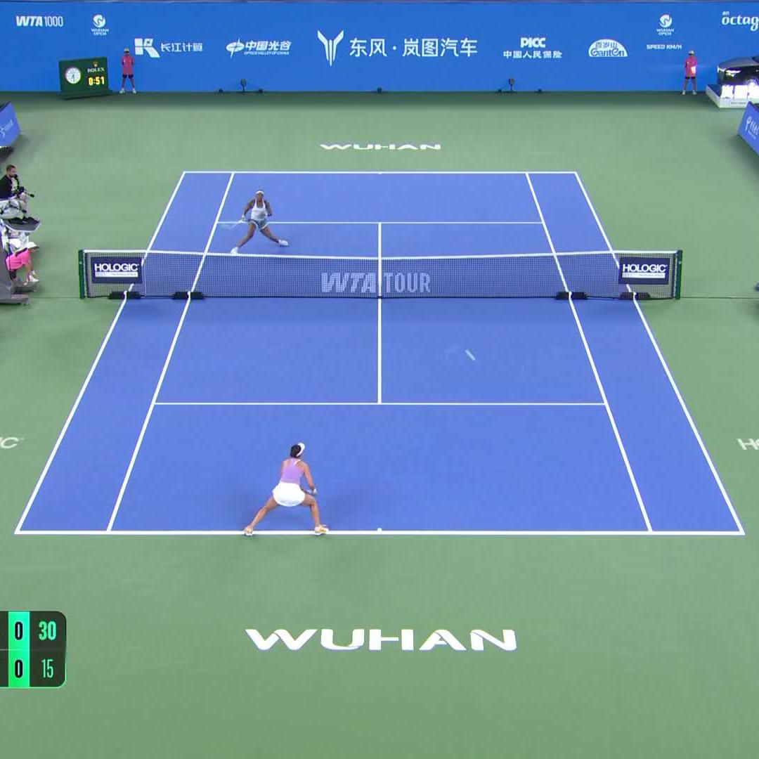 WHAT A POINT 🤩 Coco Gauff | #WuhanOpen
