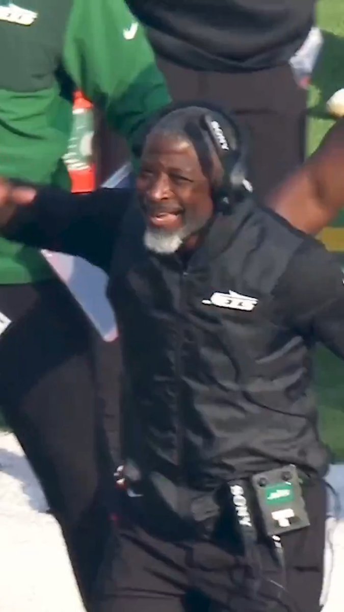 Aaron Glenn was hyped 🗣️ DENvsNYJ on NFL Network Also streaming on NFL+