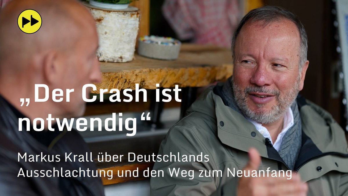 📺 "Der Crash ist notwendig": Dr. Markus Krall über Deutschlands Ausschlachtung und den Weg zum Neuaufbau. Die Staatspleite Deutschlands und der Bankrott der sog. "EU" sind absehbar. Krall meint: Das herrschende Regime hat es darauf abgesehen und raubt planvoll unseren Wohlstand.